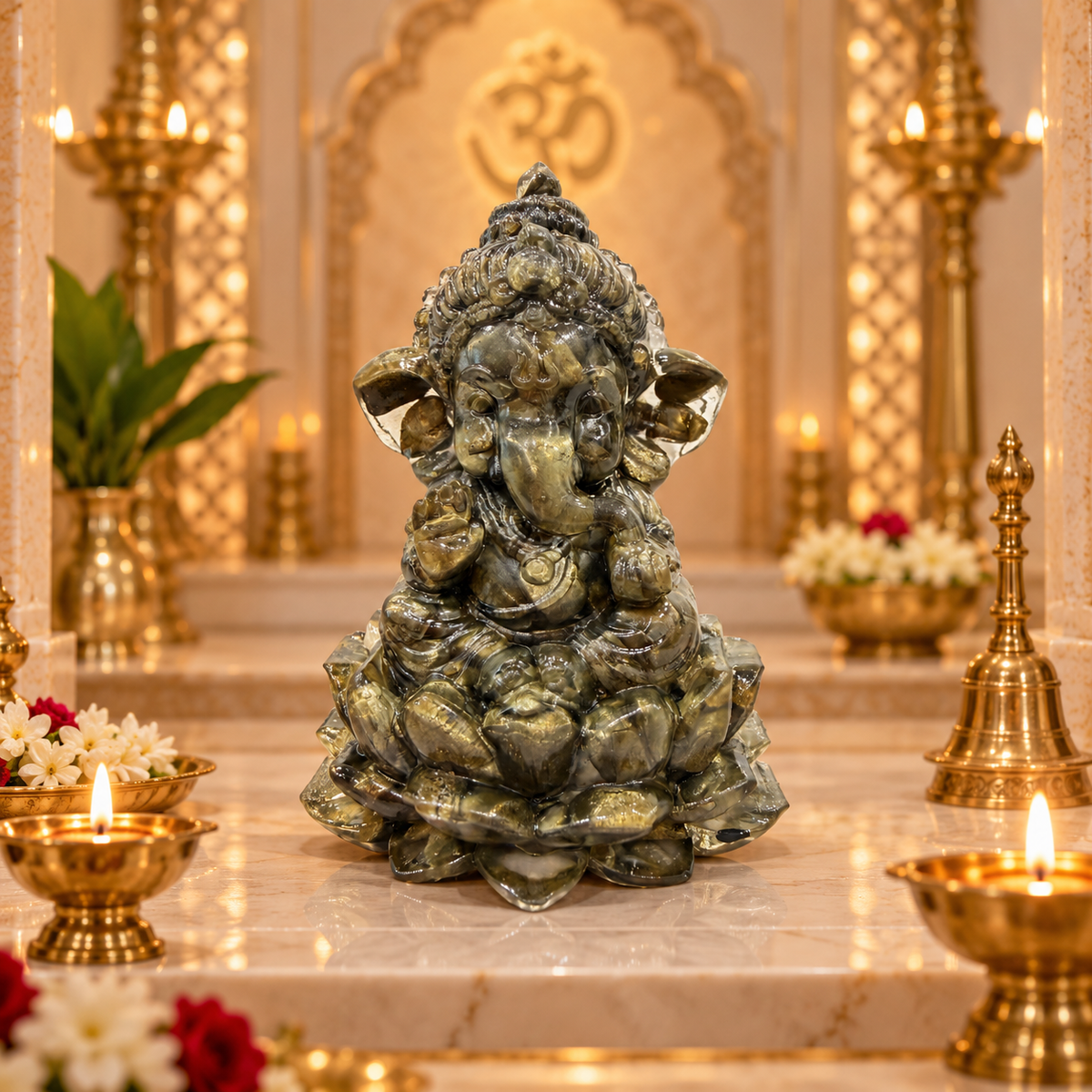 Pyrite Ganesh Ji Idol