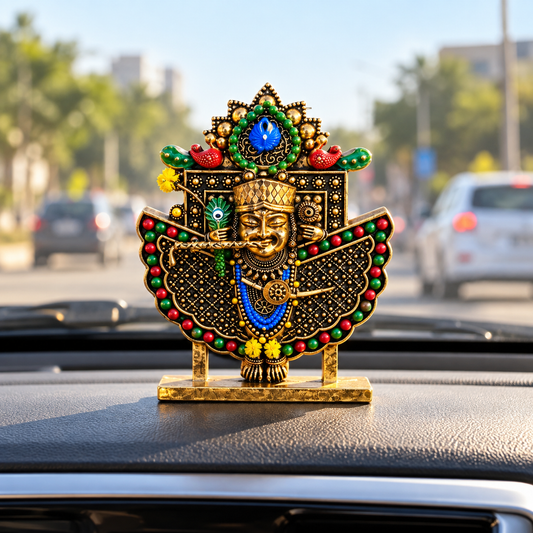 Multicolour Sanwariya Seth Ji Brass Idol for Home, Car & Office