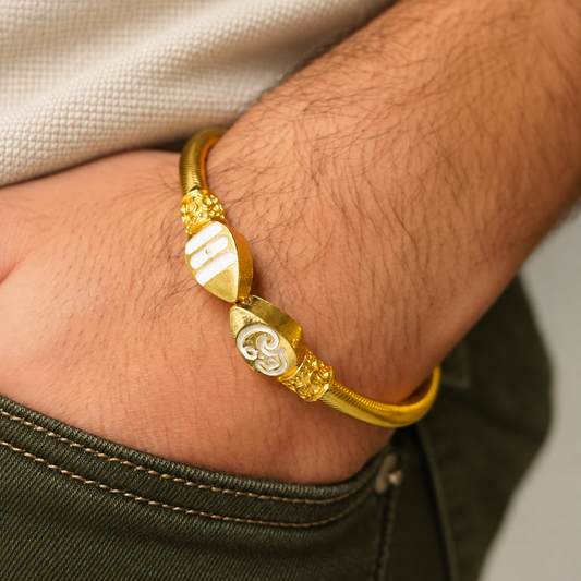 IGP Premium Gold Plated Vel Kada (Adjustable Free Size)