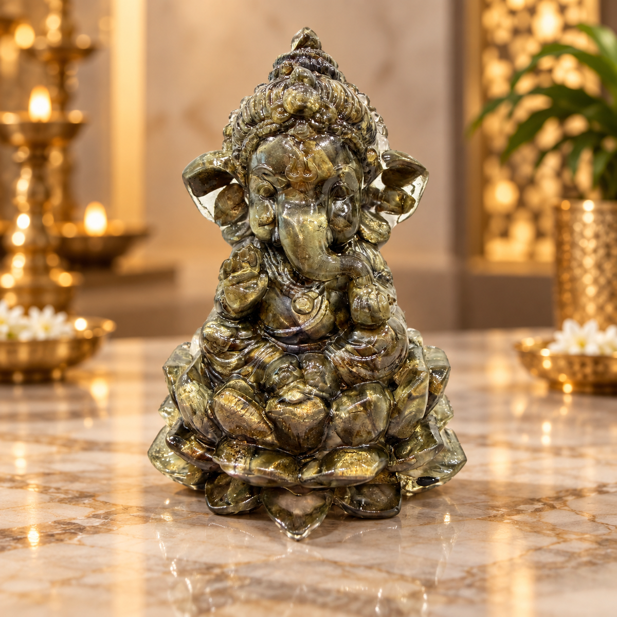 Pyrite Ganesh Ji Idol