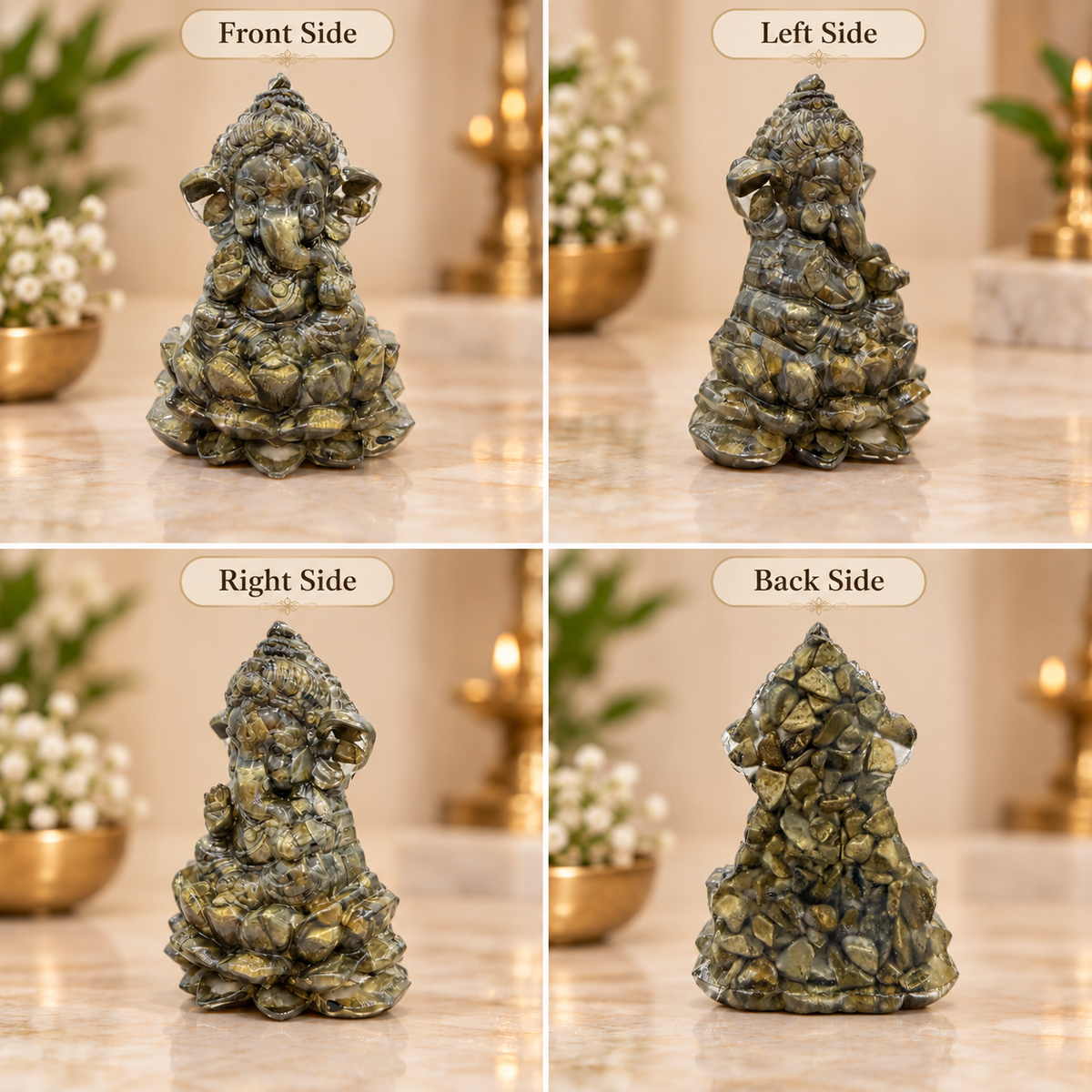 Pyrite Ganesh Ji Idol