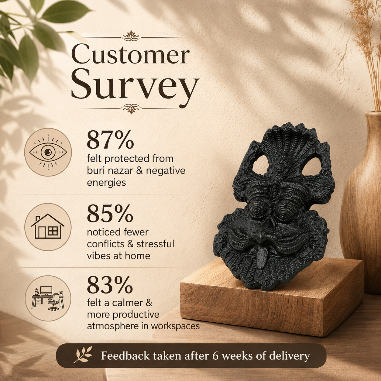 Kirtimukha Black Tourmaline Protection Kavach