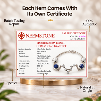Libra (तुला राशि) Zodiac Constellation Bracelet for Women
