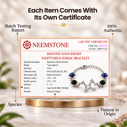 Sagittarius (धनु राशि) Zodiac Constellation Bracelet for Women
