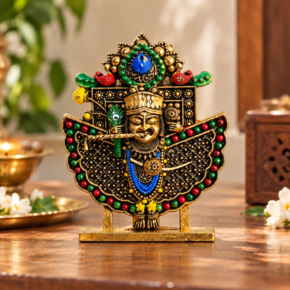 Multicolour Sanwariya Seth Ji Brass Idol for Home, Car & Office