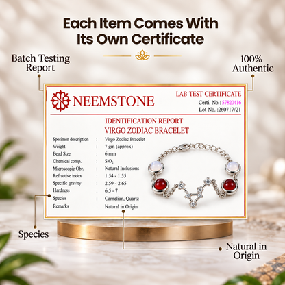 Virgo (कन्या राशि) Zodiac Constellation Bracelet for Women