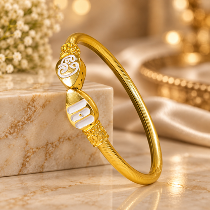 IGP Premium Gold Plated Vel Kada (Adjustable Free Size)