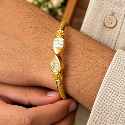 IGP Premium Gold Plated Vel Kada (Adjustable Free Size)