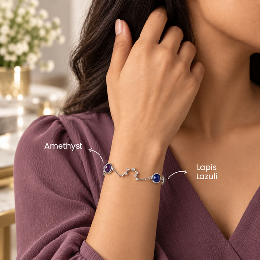 Aquarius (कुंभ राशि) Zodiac Constellation Bracelet for Women
