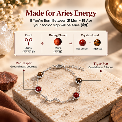 Aries (मेष राशि) Zodiac Constellation Bracelet for Women