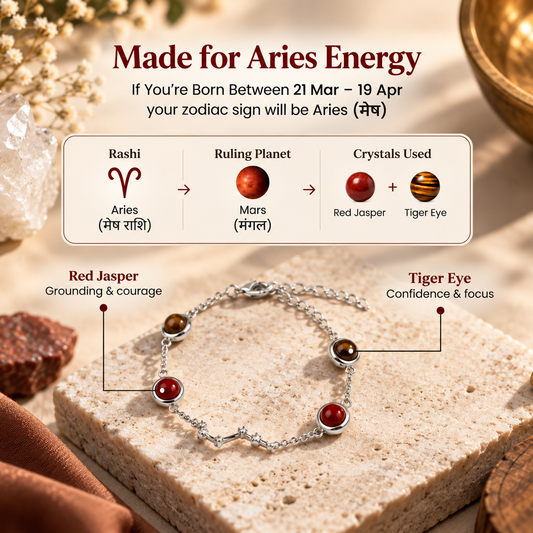 Aries (मेष राशि) Zodiac Constellation Bracelet for Women