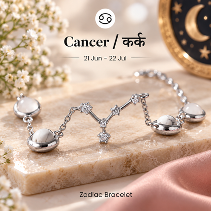 Cancer (कर्क राशि) Zodiac Constellation Bracelet for Women