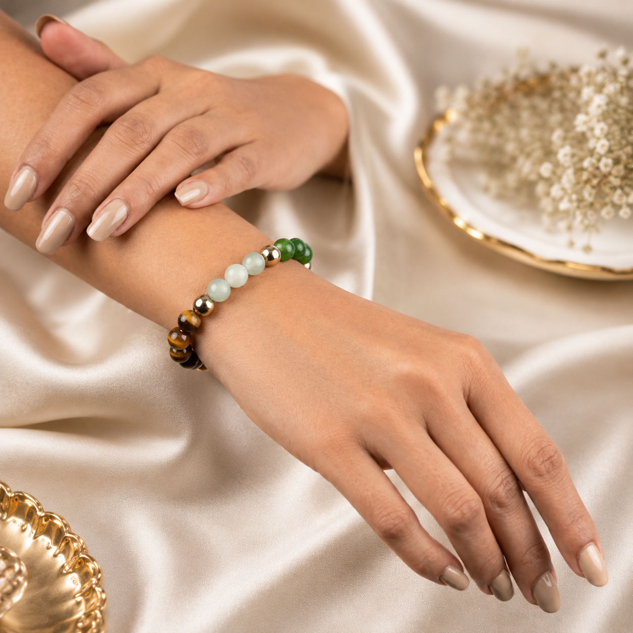 Dhan Yog Bracelet worn on hand