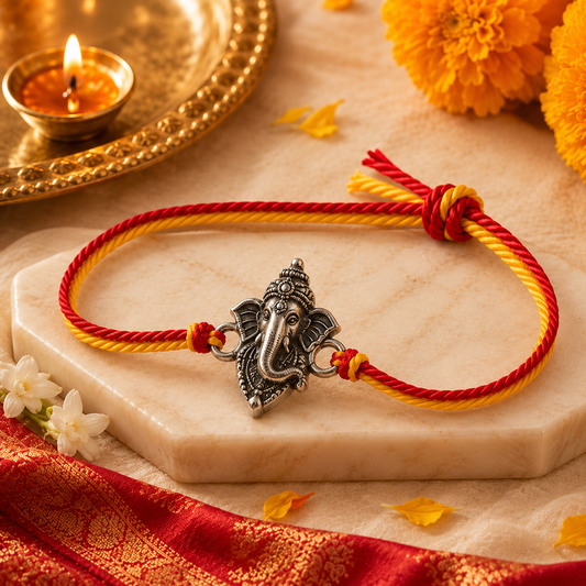 Vighnaharta Ganesha Rakhi (3 Rakhi)