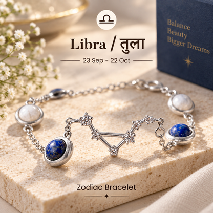 Libra (तुला राशि) Zodiac Constellation Bracelet for Women