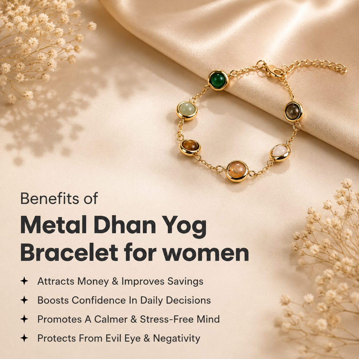 Metal Dhan Yog Bracelet benefits and features 