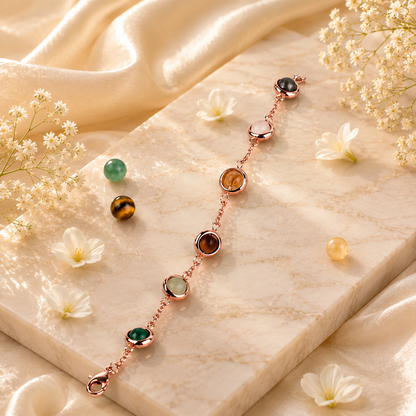 Rose Gold Metal Dhan Yog Bracelet for Women main product view