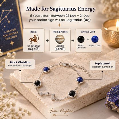 Sagittarius (धनु राशि) Zodiac Constellation Bracelet for Women