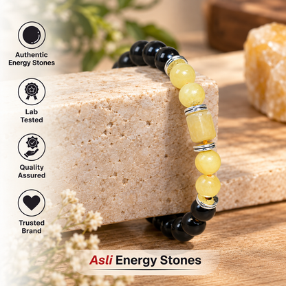 Yellow Calcite Zodiac Band – Sagittarius (धनु राशि)