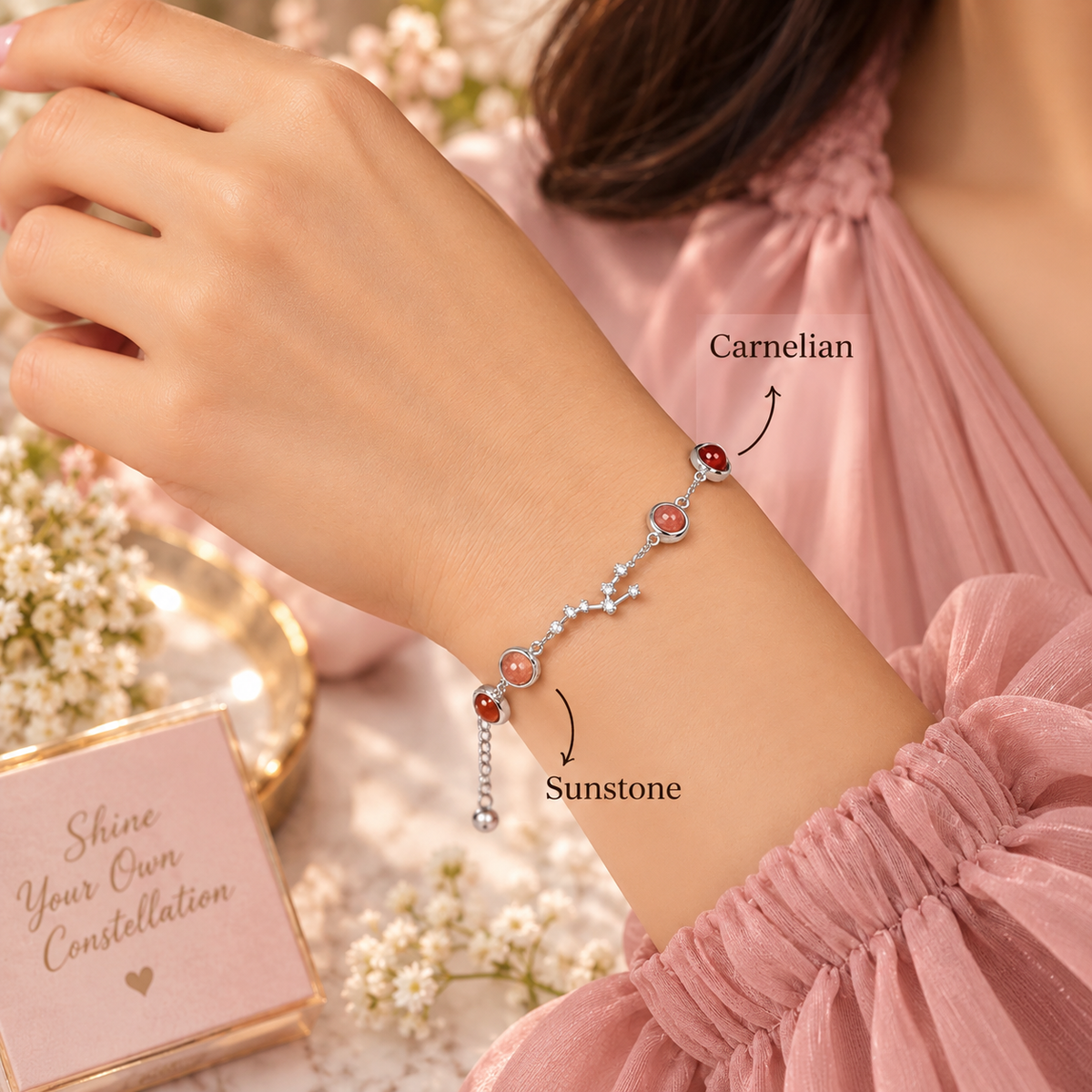Taurus (वृषभ राशि) Zodiac Constellation Bracelet for Women