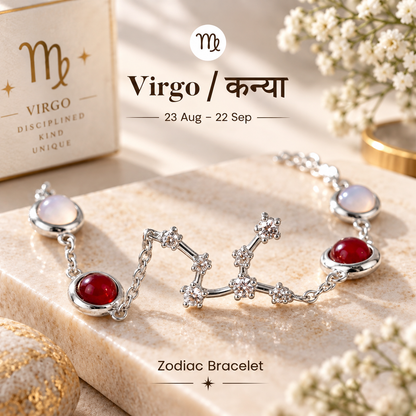 Virgo (कन्या राशि) Zodiac Constellation Bracelet for Women